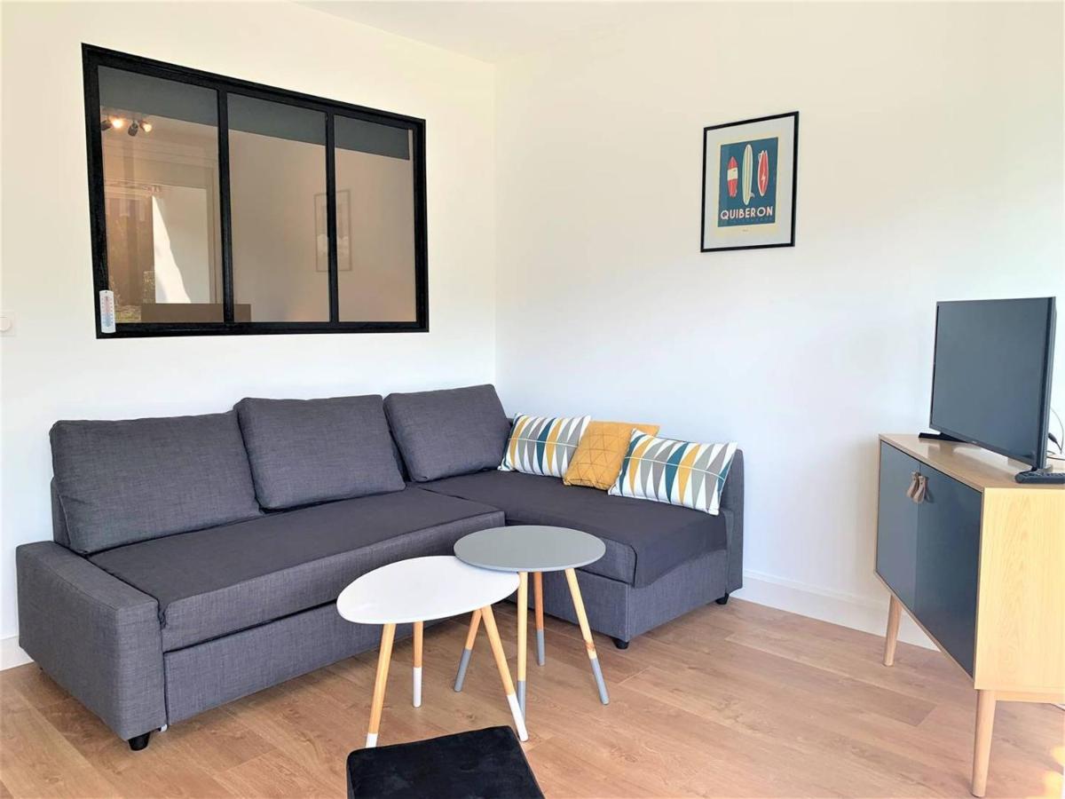 Quiberon, Appart 2 Pieces Renove, A 2 Pas De La Plage, Loggia Sud, Garage, Classe 2*, Pour 3 Pers. - Fr-1-478-182 מראה חיצוני תמונה